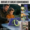 thumbnail image 2 of Case for Samsung Galaxy Tab A11+ 11 inch, 360 Degree Rotating Hand Grip Shockproof Cover with Shoulder Strap, NavyBlue Lime, 2 of 7