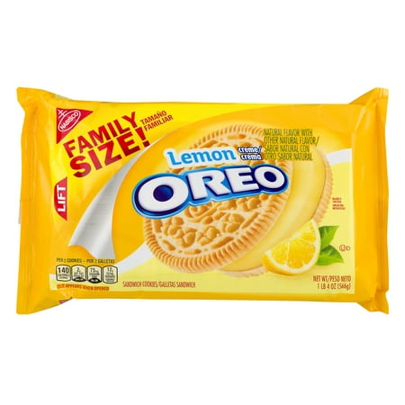 Lemon Oreo Sandwich Cookies Family Size, 20.0 OZ - Walmart.com