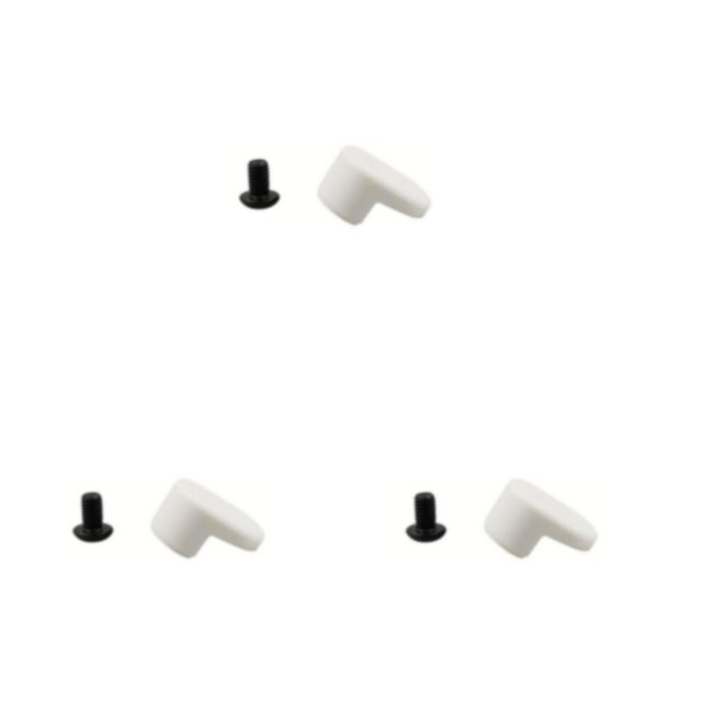 Wweixi Crochet de Garde-Boue Pince de Roue Pièce de Rechange Installation Pratique Finition Soignée Raccords Améliorés Durable Blanc Exquis 3Set