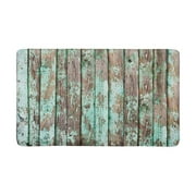 POP Old Shabby Wooden Planks with Cracked Color Paint Front Door Mat 30x18 Inches Welcome Doormat for Home Indoor Entrance Kitchen Patio