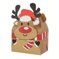 thumbnail image 4 of 24pcs Christmas Gift Boxes - 3D Cartoon Santa, Snowman & Reindeer Designs - Perfect For Cookies, Candy & Party Favors, 4 of 6