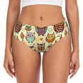 thumbnail image 1 of Fotbe Cute Owls Calzones Estampados para Mujer – Ropa Interior de Algodón, Cómoda, Suave y Elástica-XX-Large, 1 of 6