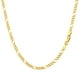 thumbnail image 1 of Collar de cadena de 3 mm PROSTEEL de plata de Ley 925 chapado en Oro 20 pulgadas, 1 of 6