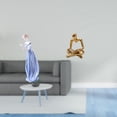 thumbnail image 2 of Escultura De Figura De Dama De Porcelana, Estatua De Niña Nórdica Moderna, Adorno Creativo De Pensador Abstracto Para Sala De Estar, Estante, Gabinete, Escritorio, Decoración, 2 of 8