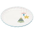 thumbnail image 2 of Holiday Time Assiette à salade festonnée en céramique, 22,5 cm, 1 pièce, 2 of 5