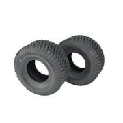 (Set of 2) 15x6.00-6 4 PLY Turf Tires for Lawn & Garden