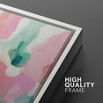 thumbnail image 4 of IDEA4WALL Framed Canvas Print Pastel Pink, Green & Yellow Paint Strokes Abstract Shape Wall Art Modern Artwork Decor Bohemian Colorful Chic for Living Room, Bedroom - White 16"x24", 4 of 5