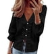 thumbnail image 1 of Tamaño Más Túnica de Manga Larga Tops para las Mujeres Blusa de Cuello en V Casual, Camisas Sueltas para Todas las Estaciones, 1 of 8