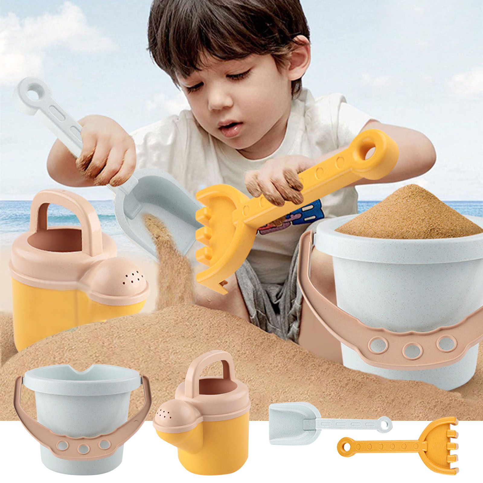 Small Buckets, Beach Toys, Children's Plastic Buckets, Mini Water Games,  Children's Outdoor Sand Digging Hand Bucket Tools