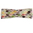 thumbnail image 1 of Modern Headband, Seamless Oriental Geometric Morrocan Doodle Pattern with Dots and Blank Colors Art, Elastic and Soft Women's Bandana for Sports and Everyday Use, Grey Red Coconut, by Ambesonne, 1 of 3
