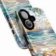 thumbnail image 3 of Stained Glass Beach Sunset Phone Case | Seashell & Ocean Art – Dual Layer for iPhone 16/15/14/13/12/11 Pro Max, 3 of 6