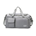 thumbnail image 2 of LHSHID Large Foldable Travel Duffel Bag, Sports Tote Gym Bag with Wet Pocket, Carry on Hospital Bags, Shoulder Weekender Overnight Bag for Women and Men, 2 of 6