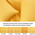 thumbnail image 7 of Exclusivo Mezcla 2-Piece Twin Size Quilt Set with 1 Pillow Sham, Basket Quilted Bedspread/Coverlet/Bed Cover(68"x 88", Yellow) -Soft, Lightweight and Reversible, 7 of 7