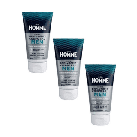 Men Hair Removal Body Cream 150g - Depil Homme (3 Pack)