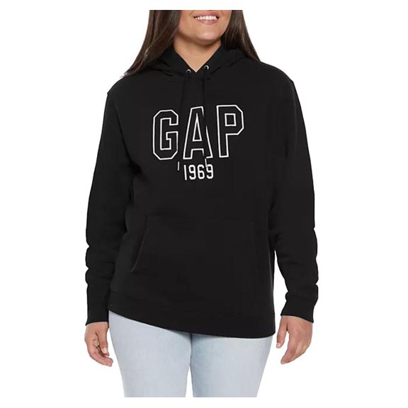 Gap Unisex Logo Hoodie in Black Size Large