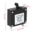 thumbnail image 4 of Ejoyous Car Circuit Breaker, 15A/20A/25A/30A Short Circuit Protection DC/AC Manual ON/Off Toggle Reset Switch Circuit Breaker, 4 of 8