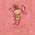 thumbnail image 2 of Tavoletti, Anne 26x26 Gold Ornate Wood Framed with Double Matting Museum Art Print Titled - Love, 2 of 4