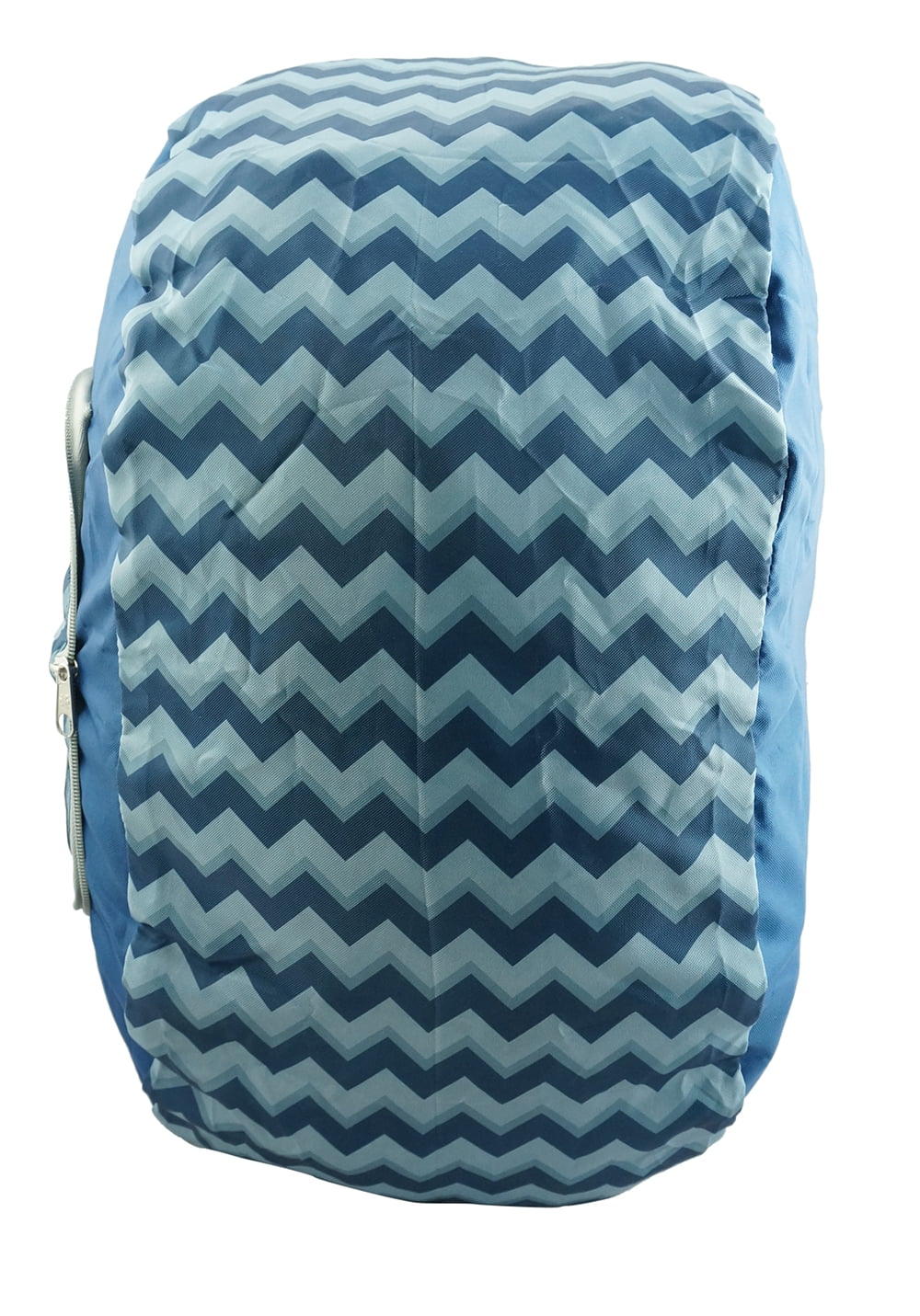 K-Cliffs Unisex Foldable Lightweight 100% Polyester Backpack Duffel Bag, Hiking, Errands, Navy Diamond Pattern