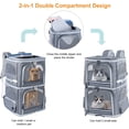Two Cat Backpack Double Cat Carrier for 2 Cats,Dog Backpack Carrier for Medium Dogs ...