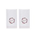 thumbnail image 1 of SKL Home Bridal Wreath 2-Piece Hand Towel Set, White, 1 of 3