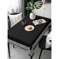 thumbnail image 6 of Black Geometric Table Cloth, Country Farm Traditional Chinese Tile Waterproof Tablecloth for Rectangle Tables, Reusable Washable Fabric Table Cover for Restaurant Kitchen Dining Tables 54"x108", 6 of 6