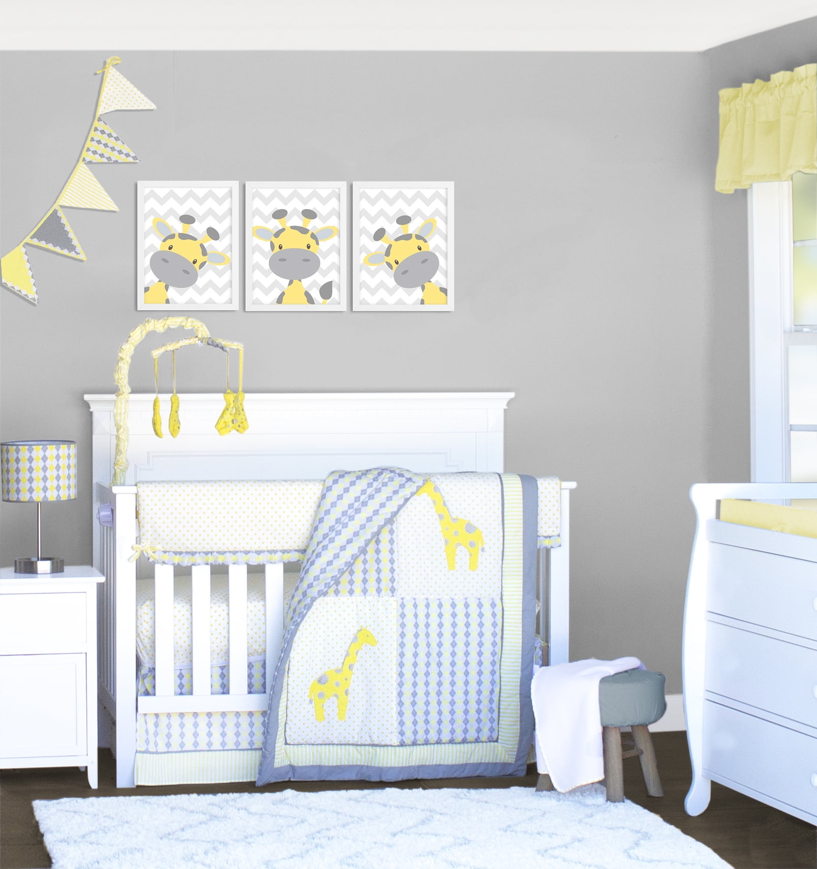 Pam Grace Creations Jungle Safari Argyle Giraffe 10 Piece Crib