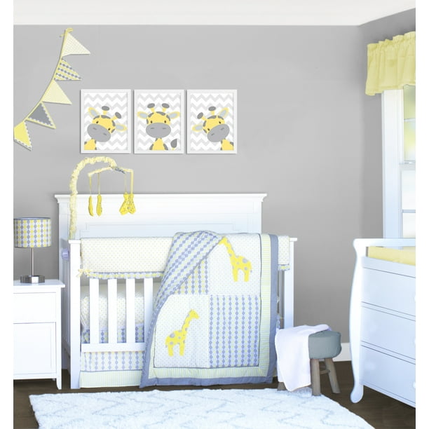 Pam Grace Creations Jungle Safari Argyle Giraffe 10 Piece Crib