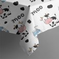 thumbnail image 5 of White Cow Milk Pattern Square Tablecloth,Waterproof Square Table Cover,Wipeable Spillproof Washable Table Cover for Home Kitchen Party Decor 42"X42"(107x107cm), 5 of 6