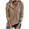 thumbnail image 7 of hotojiny Fall Women's Knit Tops Casual Long Sleeve Loose Fit Blouses Classic Warm Button Henley Shirt Winter Outfit S-2Xl, 7 of 7