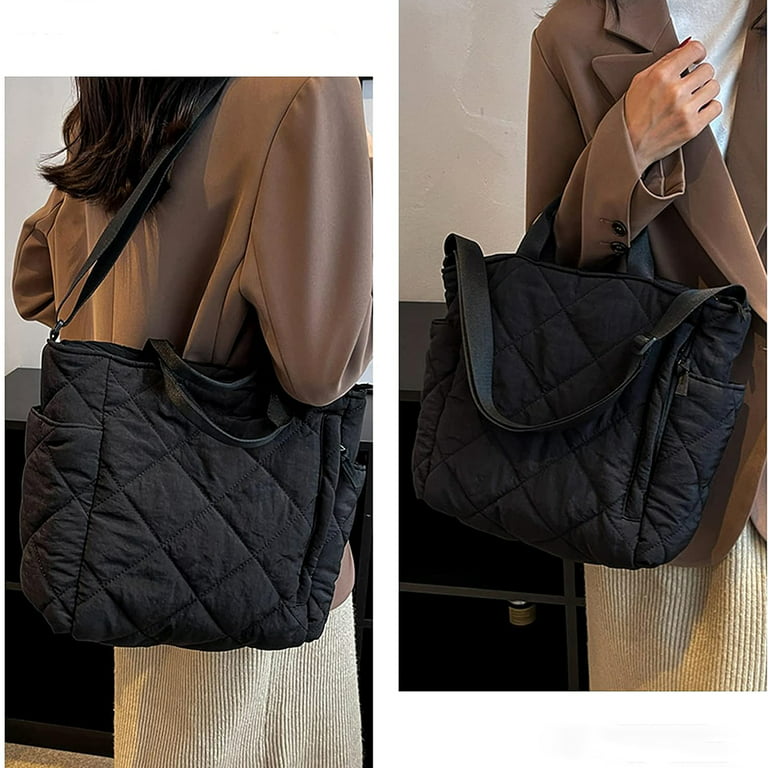 Tote Bag for Women Puffer Hobo Handbag Lightweight Quilted Padding