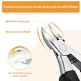 thumbnail image 4 of Ludlz Toe Nail Clipper for Ingrown or Thick Toenails, Podiatrist Toenail Clippers for Men & Seniors, Sharp Toenail Trimmer Nail Clipper Cuticle Cutter Pedicure Tool, 4 of 7