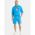 thumbnail image 2 of Bluey Men's and Big Men's Graphic Fleece Shorts, 9" Inseam, Sizes XS-3XL, 2 of 5