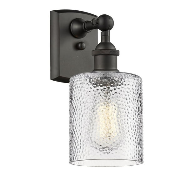 Innovations 1-LT Vintage LED Cobbleskill 5" Sconce - Oil Rubbed Bronze - 516-1W-OB-G112-LED