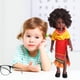 thumbnail image 4 of Muñeca Negra Para Niña, Pelo Rizado De 14,5 Pulgadas, Muñeca Negra Realista Y Suave Con Ropa Lavable, Conjunto De Vestido Y Diadema, Regalo Para Niñas seitruly FN007665-01, 4 of 6