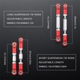 thumbnail image 2 of Thinson RC Car Links AR330446 Adjustable Linkage Tie Pull Rods Turnbuckle Remote Control Part Accessories Replacement for Granite 4X4 Red, 2 of 7