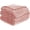 Pink, variant on ROSEKIND Lightweight Breathable 300GSM 3D Striped Flannel Throw Blanket, for Sofa Couch Bed,40x60inch