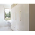 thumbnail image 3 of Goo-Ki 12.6''(320mm) Hole Center Brushed Brass Cabinet Pulls, Zinc Alloy Minimalist Style Cabinet Handles for Drawer,Dresser,Cupboard Wardrobe Cabinet,6 Pack, 3 of 8