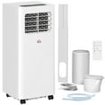 thumbnail image 3 of HOMCOM 8000 BTU 345 Sq Ft Portable Air Conditioner with Timer, White, 3 of 10