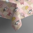 thumbnail image 5 of Beige Cow Checker Pattern Square Tablecloth,Waterproof Square Table Cover,Wipeable Spillproof Washable Table Cover for Home Kitchen Party Decor 42"X42"(107x107cm), 5 of 6