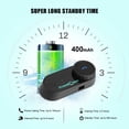thumbnail image 6 of FreedConn Motocycle Helmet Waterproof Wireless Bluetooth Headset TCOM-VB; /FM Radio/800M Intercom/2 Riders Intercom/ Moto Biking & Skiiing/ 2 in 1 microphone;, 6 of 9