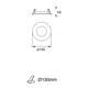 thumbnail image 3 of Estevez Luminario LED Empotrable 9W, Modelo Flat ECO, Luz Fria, 3 of 7