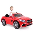 thumbnail image 2 of Tobbi 12V Kids Ride On Car Licensed Mercedes-Benz Electric Battery Toy with Remote Control MP5,Red, 2 of 10