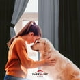 thumbnail image 5 of Sapphire Home Complete Window Sheer Curtain Panel Set with 4 Attached Panels 55x63 Each and 2 Valances with Beads and 2 Tiebacks -Easy Installation- Multicolor 63" Black and Gray, 5 of 7