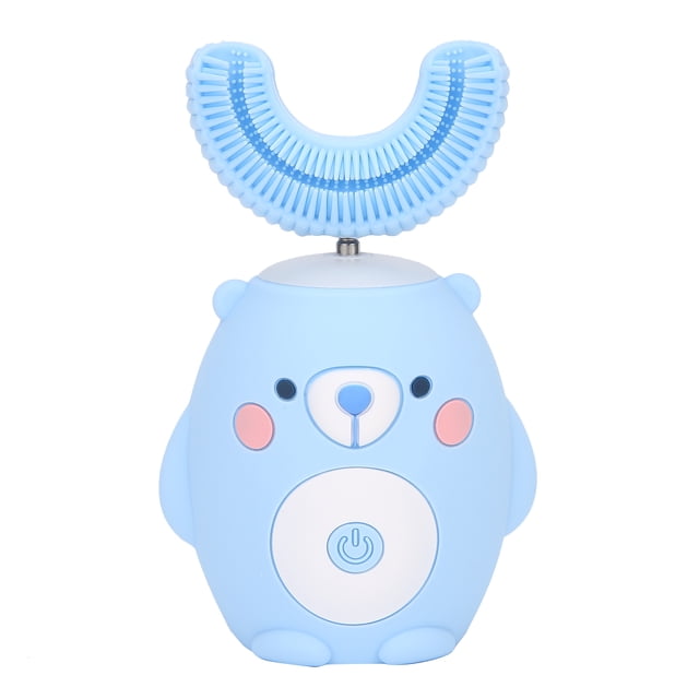 Cepillo de dientes eléctrico NikouMX en forma de U patrón de oso impermeable para niños