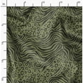 thumbnail image 2 of Soimoi Cotton Cambric Green Fabric By the Yard - 42 Inch Wide - Stripe & Leopard Animal Skin Print Textile - Stylish and Trendy Patterns for Apparel Printed Fabric, 2 of 6