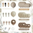 thumbnail image 2 of Yansion Nude Beige Balloon Double Stuffed Ivory Cream White Apricot Coffee Latex Balloons Arch Metallic Champagne Gold Balloons for Neutral Boho Baby Shower Birthday Gender Reveal Decoration, 2 of 12