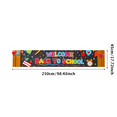 thumbnail image 3 of Yatrandify Colorful Welcome Back to School Banner with School Supplies Elements Backdrop Background Party Decorations for Classroom Entrance School Events Photo Props First Day Celebrations, 3 of 8