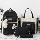 thumbnail image 1 of Conjunto combinado de mochila escolar de 4 paquetes, bolso escolar de totalizador, bolso escolar para estudiantes (negro) Hy, 1 of 1