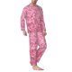 thumbnail image 2 of Fotbe Pink Glitter Pijama de Hombre con Estampado de Manga Larga, Conjunto de 2 Piezas, Ropa de Dormir Suave y Cómoda con Bolsillos-Large, 2 of 7