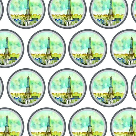 Watercolor Paris Eiffel Tower France Premium Gift Wrap Wrapping Paper Roll
